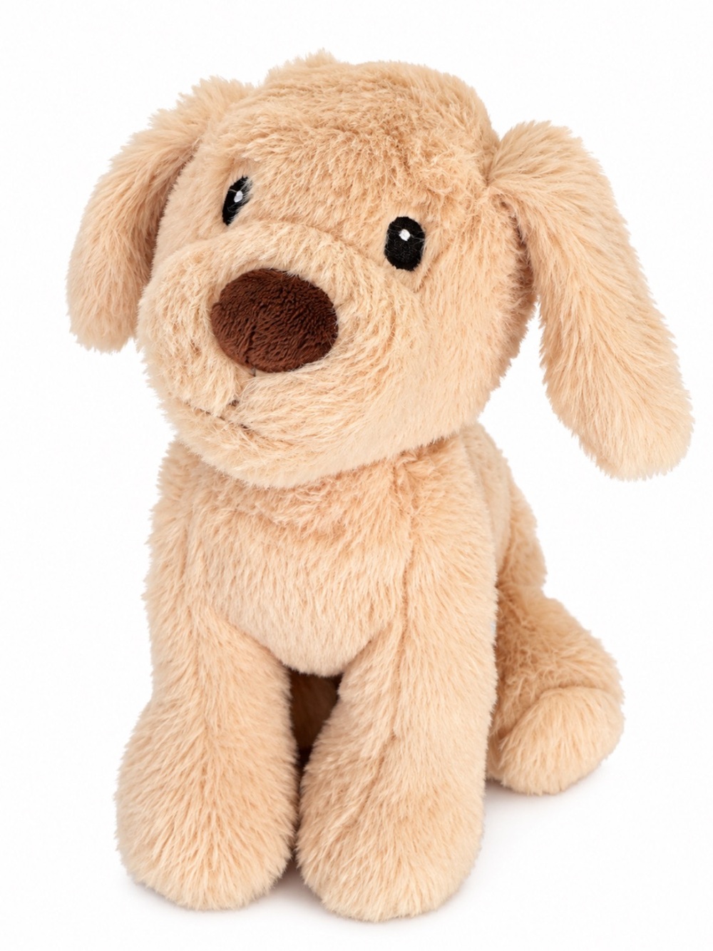 Pink Sky Dog Weighted Plush Glass Beads Puppy Cream Soft